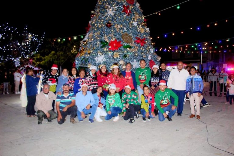 Iluminando la Navidad.