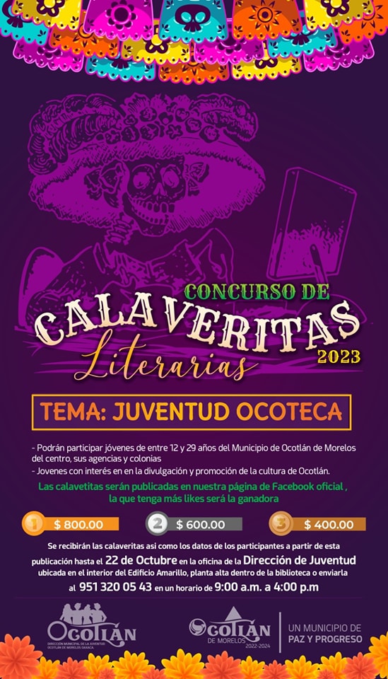 Calaveritas Literarias en Ocotlán de Morelos: Celebrando la Juventud Creativa