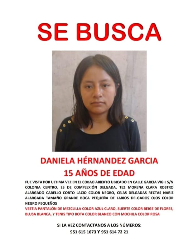 ¡Ayuda a Localizar a Daniela Hernández García!