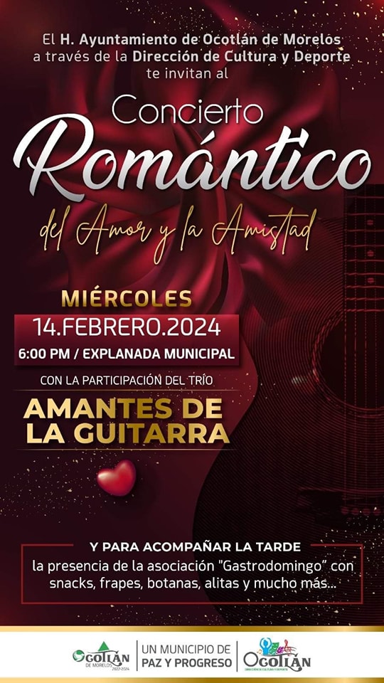 «Noche de Amor, Guitarras y Gastronomía»: Una Celebración Única del Amor y la Amistad en Ocotlán