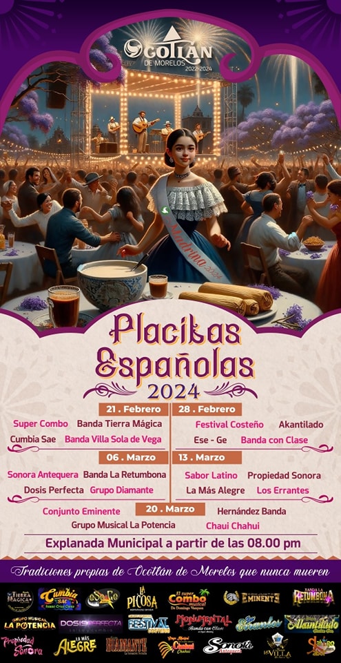 ¡Ocotlán Celebra las Placitas Españolas 2024 con Música y Tradición!